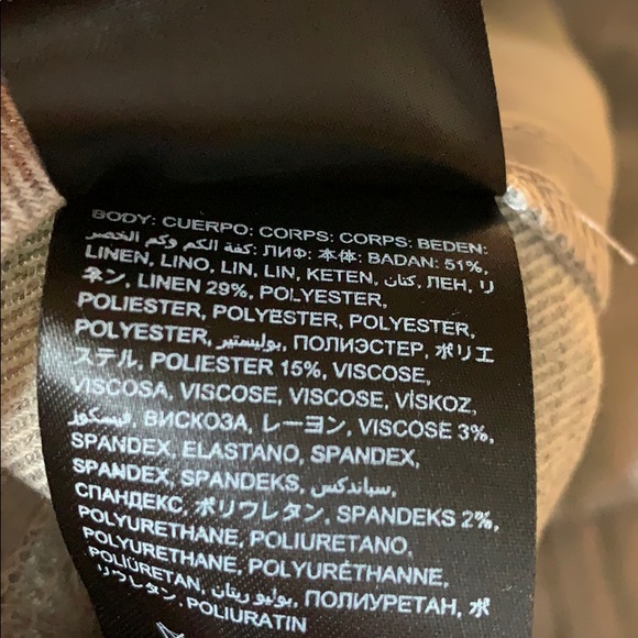 BEBE shorts size 0 shiny silver linen blend gray - Picture 5 of 7